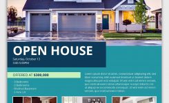 Suburban Open House Flyer Template Real Estate Marketing Ideas