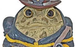 Toad Hollow 85 In Toad Fireman Garden Statue 94045 The Home Depot