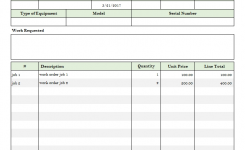Work Order Template Free Invoice Templates For Excel Pdf
