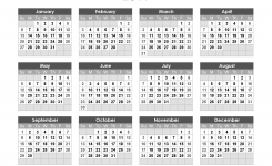 Yearly Calendar 2019 Printable Full Year Calendar 2019 Theme Mesh